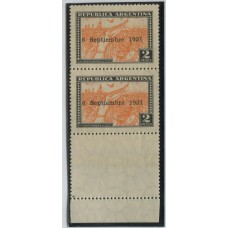 ARGENTINA 1931 GJ 706CJ ESTAMPILLSA NUEVAS CON GOMA Y COMPLEMENTO 1 DE ELLAS MINT U$ 168